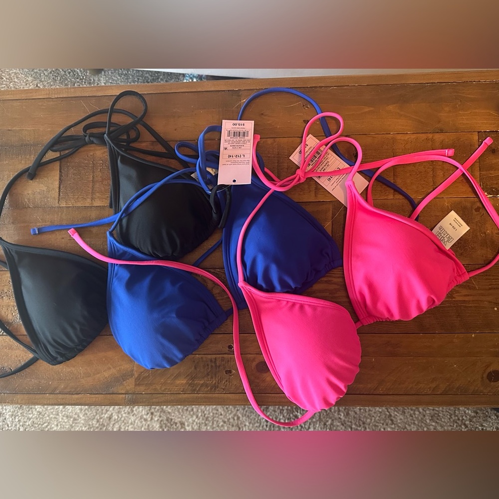 Colorful triangle bikini tops - Picture 2 of 2